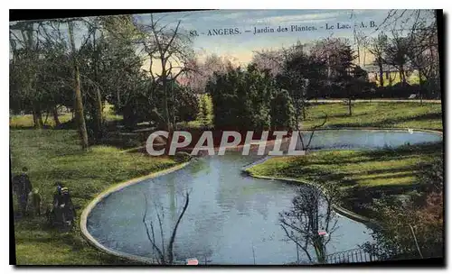 Ansichtskarte AK Angers Jardin des Plantes le Lac