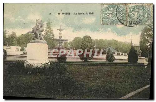 Cartes postales Angers le Jardin du Mail