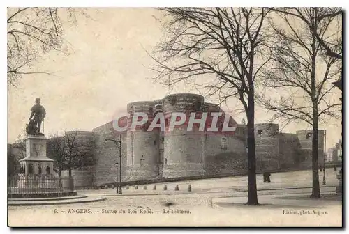 Cartes postales Angers Statue du Roi Rene le Chateau