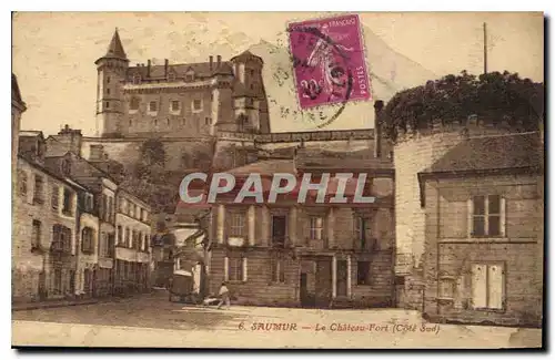 Cartes postales Saumur le Chateau Fort Cote Sud