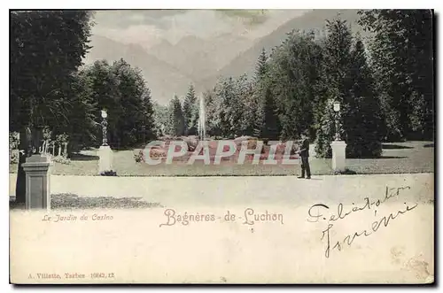 Cartes postales Le Jardin de Casino Bagneres de Luchon