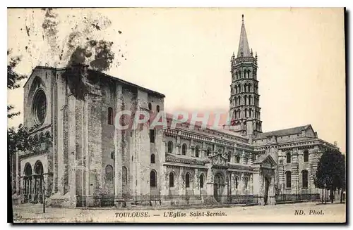 Cartes postales Toulouse l'Eglise Saint Sernin