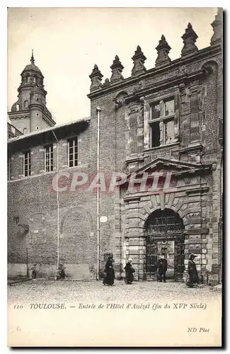 Cartes postales Toulouse Entree de l'Hotel d'Assezat fin du XVI siecle