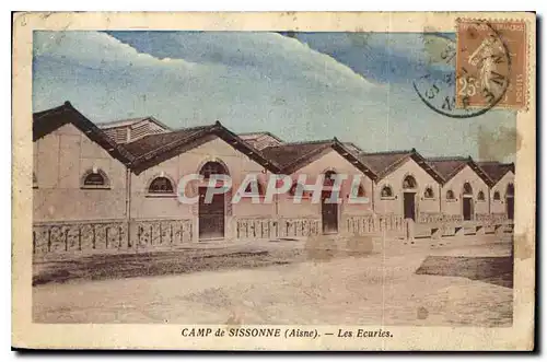 Cartes postales Camp de Sissonne Aisne les Ecuries