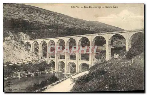 Cartes postales Joli Pont de Cize Bolozon sur la Riviere d'Ain