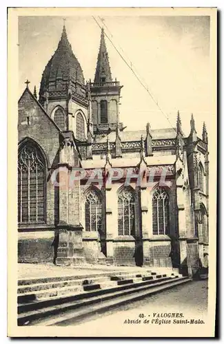 Cartes postales Valognes Abside de l'Eglise Saint Malo