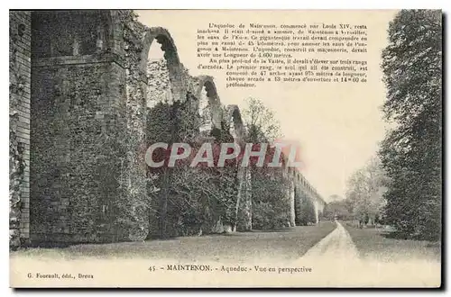 Cartes postales Maintenon Aqueduc vue en Perspective