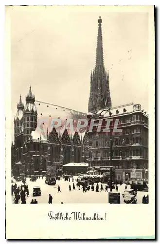 Cartes postales Frohliche Weihnachten Wien Stephansdom