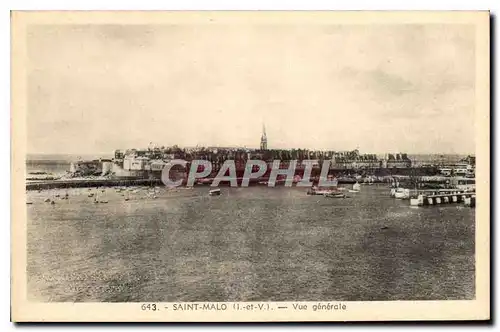 Cartes postales Saint Malo I et V vue generale