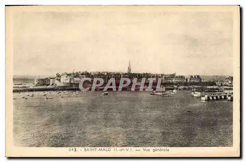 Cartes postales Saint Malo I et V vue generale