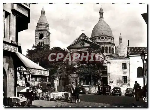 Ansichtskarte AK Paris le Sacre Coeur et l'Eglise Saint Pierre