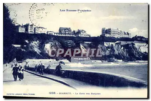 Ansichtskarte AK Les Basses Pyrenees Biarritz la Cote des Basques