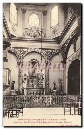 Cartes postales Interieur de la Chapelle du Carmel de Lisieux