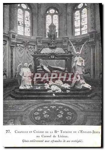 Cartes postales Chapelle et Chasse de la Bse Therese de l'Enfant Jesus au Carmel de Lisieux