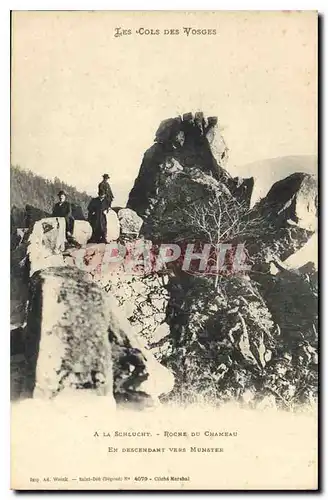 Cartes postales Les Cols des Vosges A La Schlucht Roche du Chameau en Descendant vers Munster