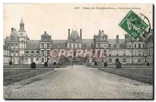 Cartes postales Palais de Fontainebleau Cour des Adieux