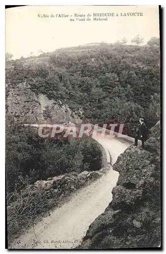 Cartes postales Vallee de l'Allier route de Brioude a Lavoute au Pont de Maleval