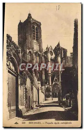 Cartes postales Bourges Facade de la Cathedrale