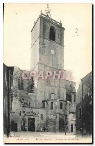 Ansichtskarte AK Narbonne l'Eglise St Paul Monument historique