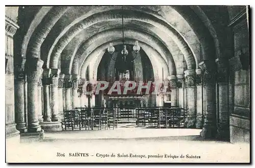 Ansichtskarte AK Saintes Crypte de Saint Eutrope premier Eveque de Saintes