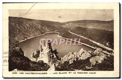 Cartes postales Les Hautes Chaumes Lac Blanc et le Rocher Hans