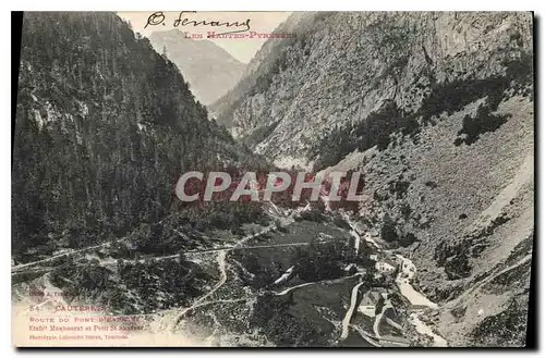 Cartes postales Les Hautes Pyrenees Cauterets Route du Pont d'Espagne