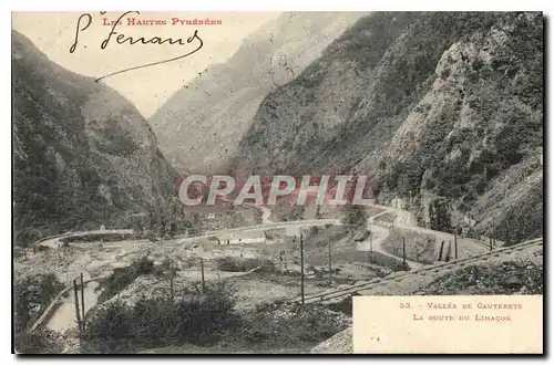 Ansichtskarte AK Les Hautes Pyrenees Vallee de Cauterets la Route du Limacon