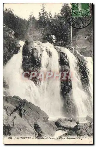 Cartes postales Cauterets Cascade de Lutour Chute Superieure