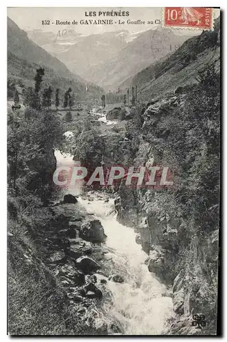 Cartes postales Les Pyrenees route de Gavarnie le Gouffre au Chaos