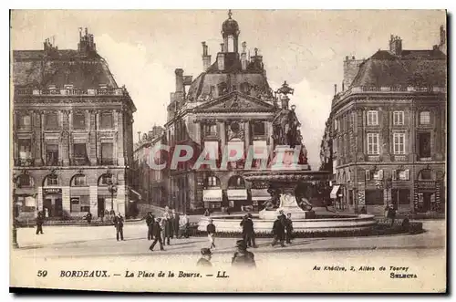 Cartes postales Bordeaux la Place de la Bourse