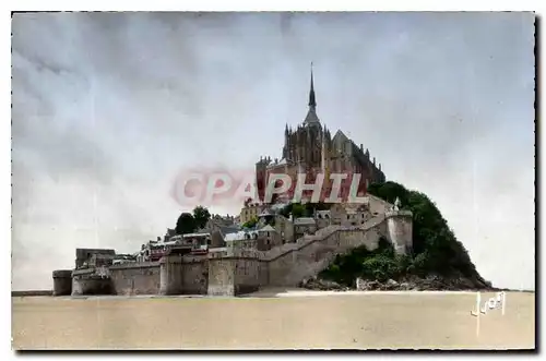 Ansichtskarte AK Le Mont Saint Michel Manche vue generale Cote Merveille