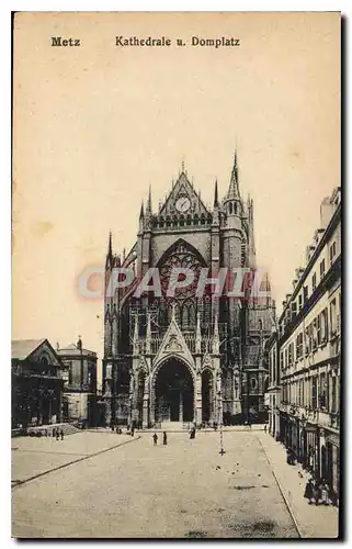 Cartes postales Metz Kathedrale u Domplatz
