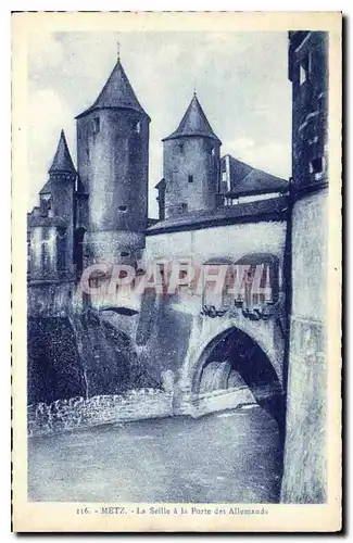 Cartes postales Metz la Seille a la Porte des Allemands