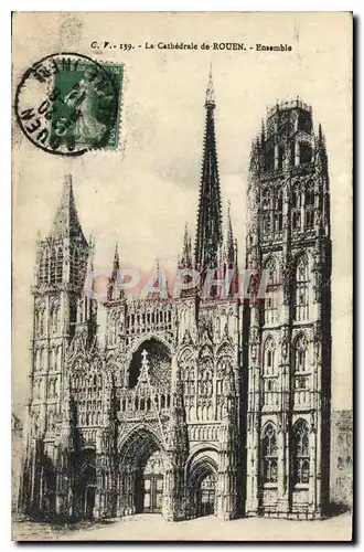 Ansichtskarte AK La Cathedrale de Rouen Ensemble