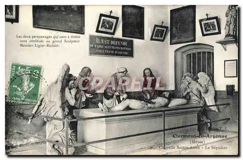 Cartes postales Clermont en Argonne Meuse Chapelle Sainte Anne le Sepulcre