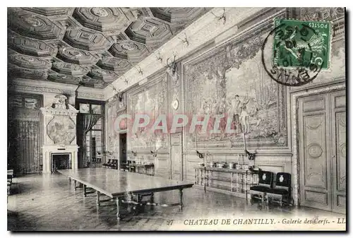 Cartes postales Chateau de Chantilly Galerie des Cerfs