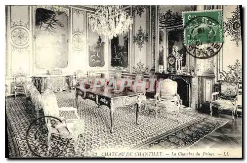 Cartes postales Chateau de Chantilly la Chambre du Prince