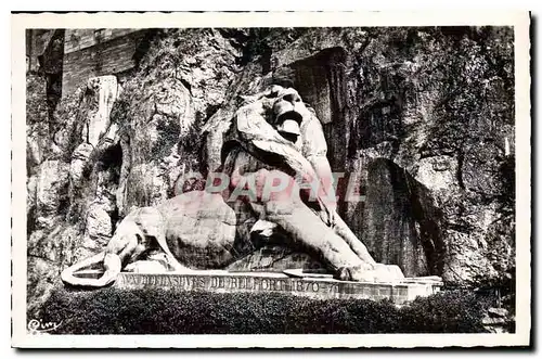 Cartes postales Belfort le Lion Oeuvre de Bartholdi