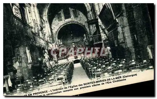 Cartes postales En Provence l'Interieur de l'eglise des Saintes Maries de la Mer Camargue