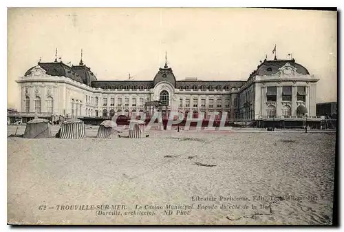 Cartes postales Trouville Sur Mer le Casino Municipal Facade du Cote de la Mer