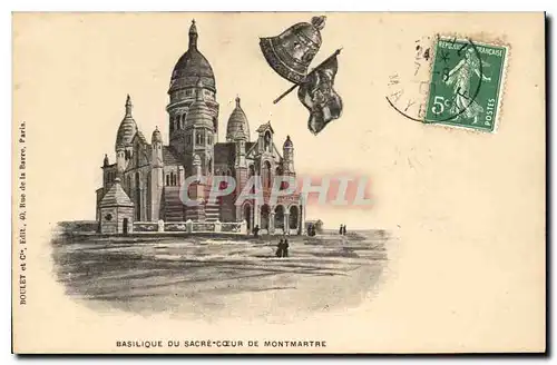 Cartes postales Paris Basilique du Sacre Coeur de Montmartre Cloches