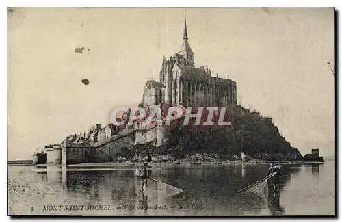 Ansichtskarte AK Mont Saint Michel Cote du Nord Est Peche Pecheur