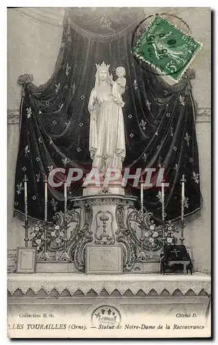 Cartes postales Les Tourailles Orne Statue de Notre Dame de la Recouvrance