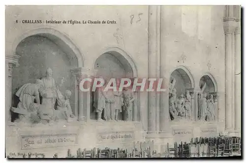 Cartes postales Challans Interieur de l'Eglise le Chemin de Croix