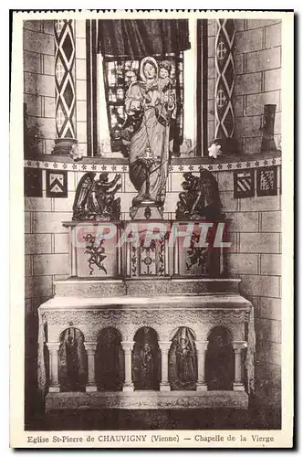 Cartes postales Eglise St Pierre de Chauvigny Vienne Chapelle de la Vierge