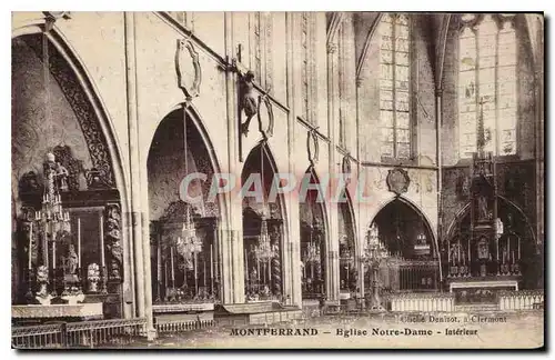 Cartes postales Montferrand Eglise Notre Dame Interieur