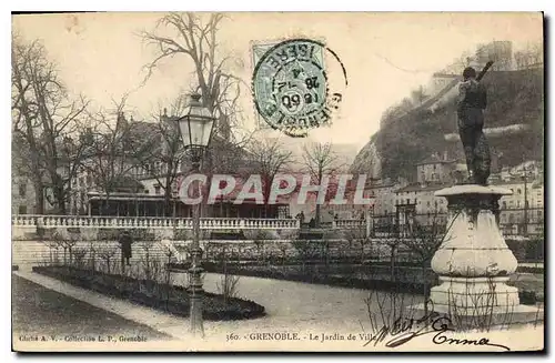 Cartes postales Grenoble le Jardin de Ville