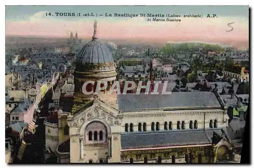 Cartes postales Tours I et L la Basilique St Martin Laloux architecte