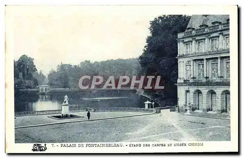 Ansichtskarte AK Palais de Fontainebleau Etang des Carpes et Musee Chinois