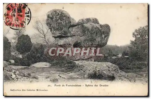 Ansichtskarte AK Foret de Fontainebleau Sphinx des Druides